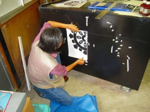 作業中の市川さん