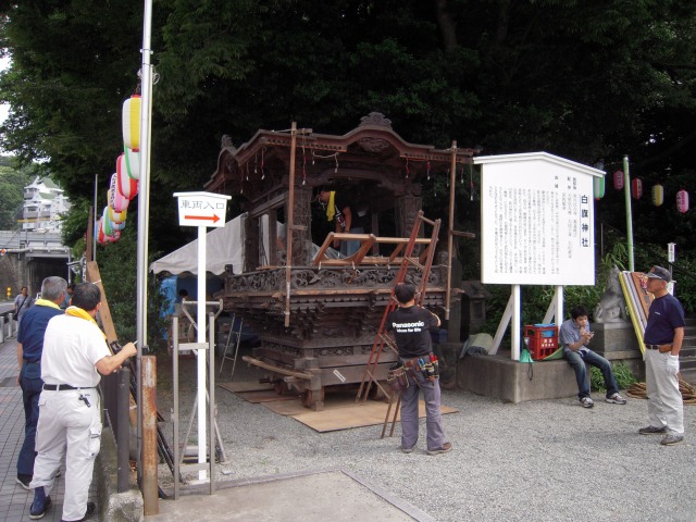 例祭準備2 - 相州藤沢 白旗神社
