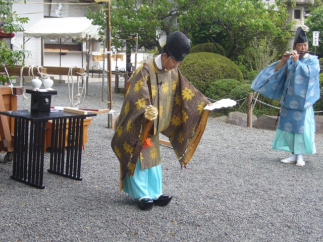 発輿祭時の神楽