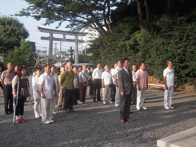 白旗神社参拝 白旗神社参拝