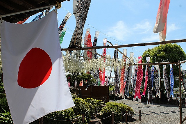 国旗・フジ・鯉のぼり！