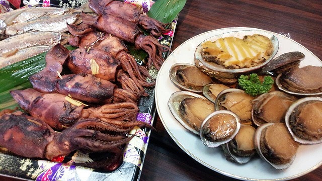 ムギイカ・アワビ・トコブシ