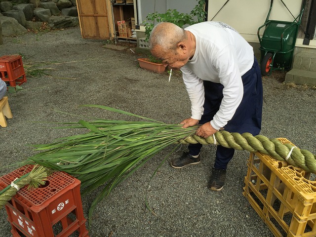 茅の輪作業5 茅の輪作業5