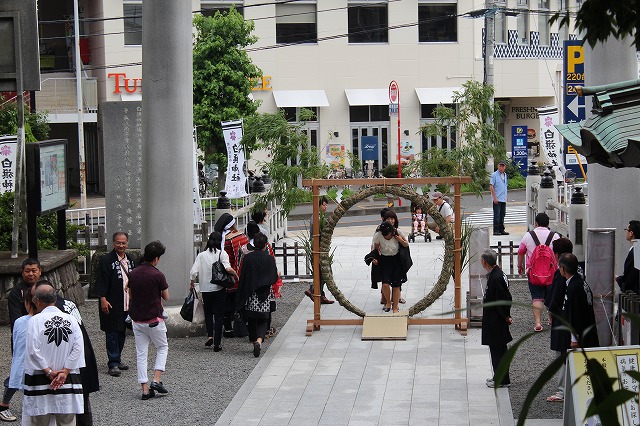 茅の輪くぐり2 茅の輪くぐり2