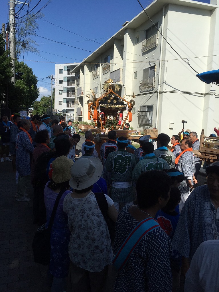 休憩終わって木遣り