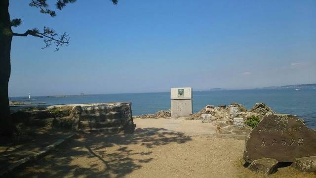 うっすらと伊豆半島も見えました