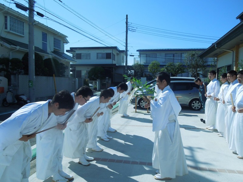 遷座祭　仮殿に於ける修祓の儀