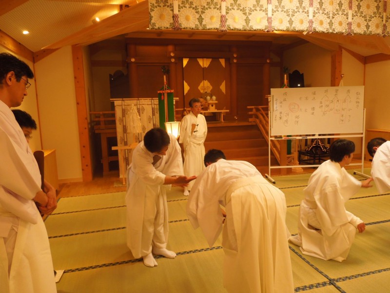 基本動作の確認中