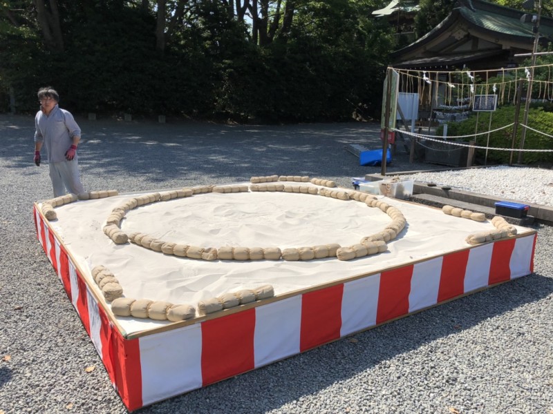 土俵準備