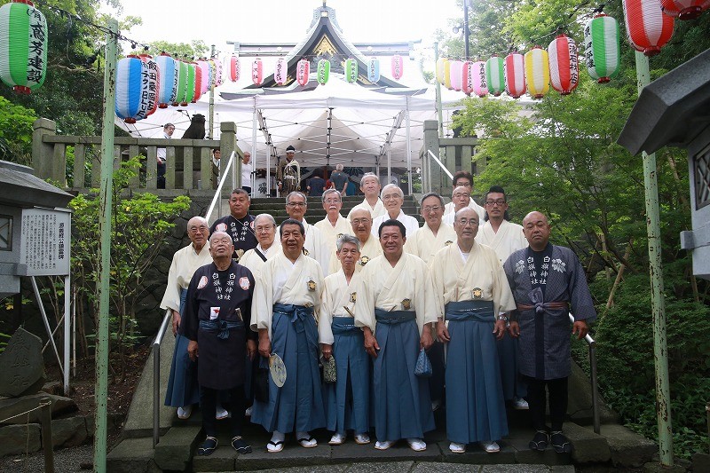 令和元年例祭　集合写真総代・鳶頭