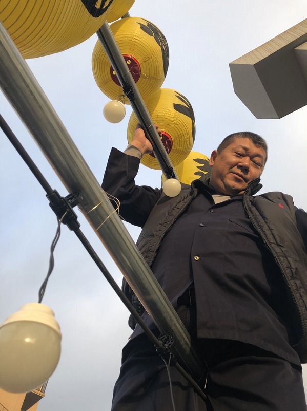 提灯作業
