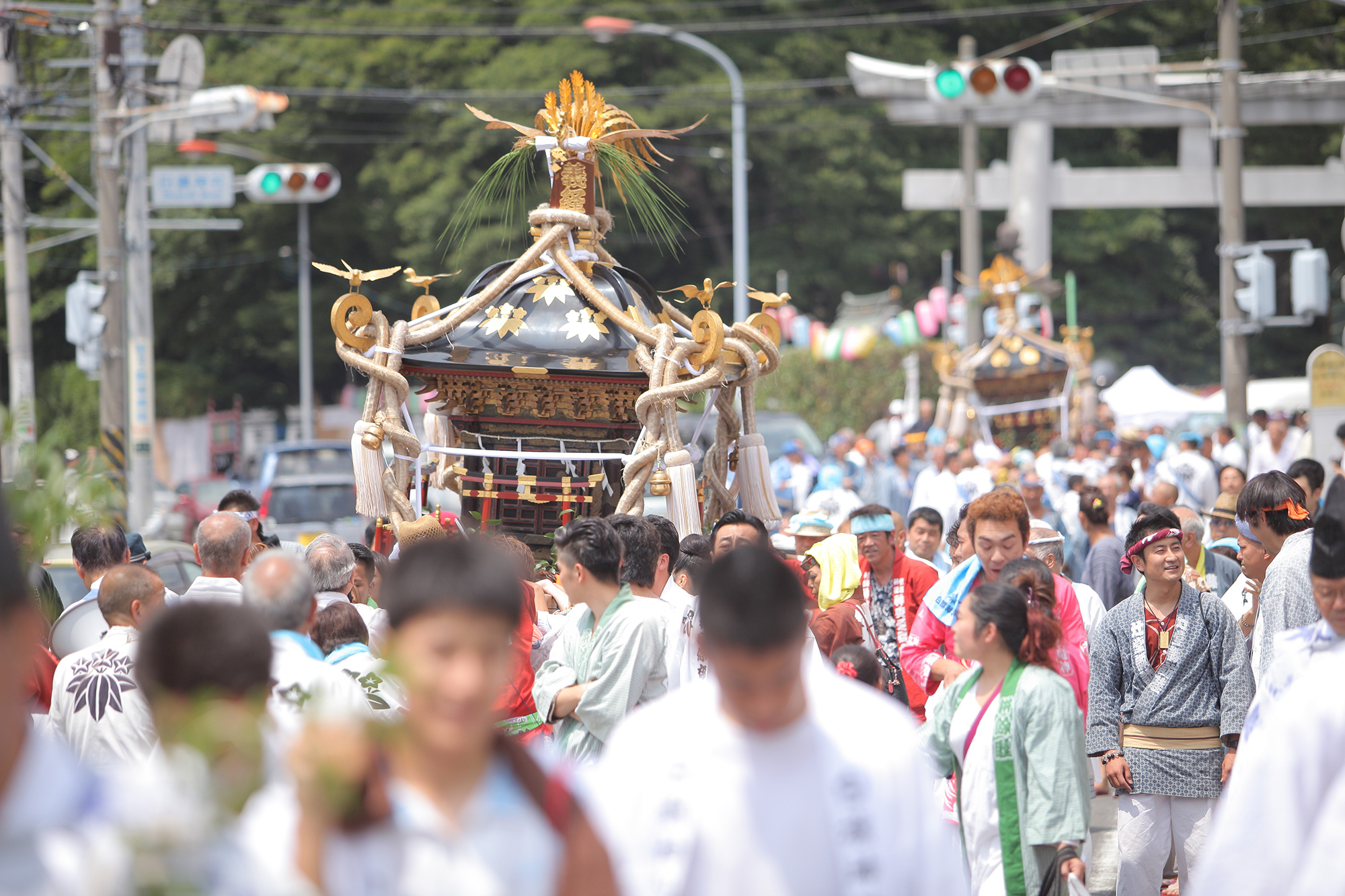 神輿 2023年は「かげまつり」！東向島白鬚神社例大祭！下町を巡る神輿山車